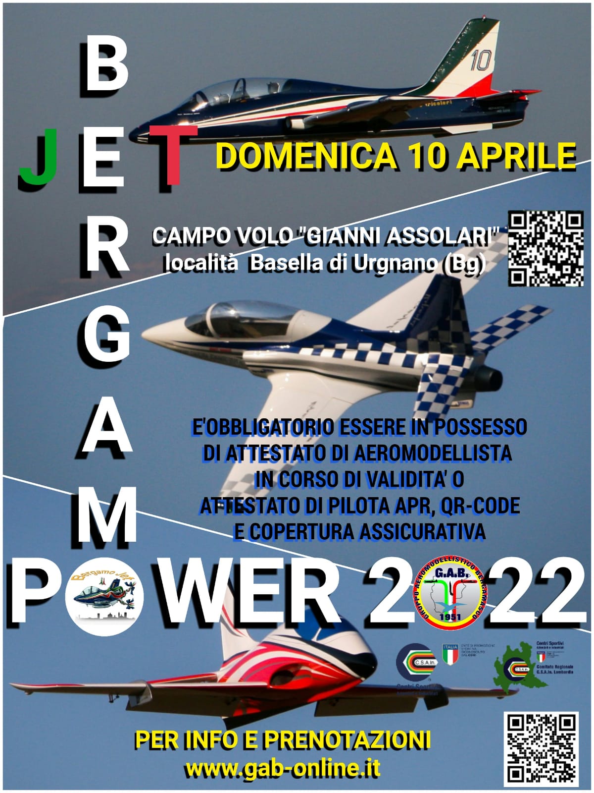 Al momento stai visualizzando Bergamo-Jet del 10/04/2022